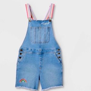 PRIDE OVERALL SHORTS 🏳️‍⚧️ 🌈 MEDIUM